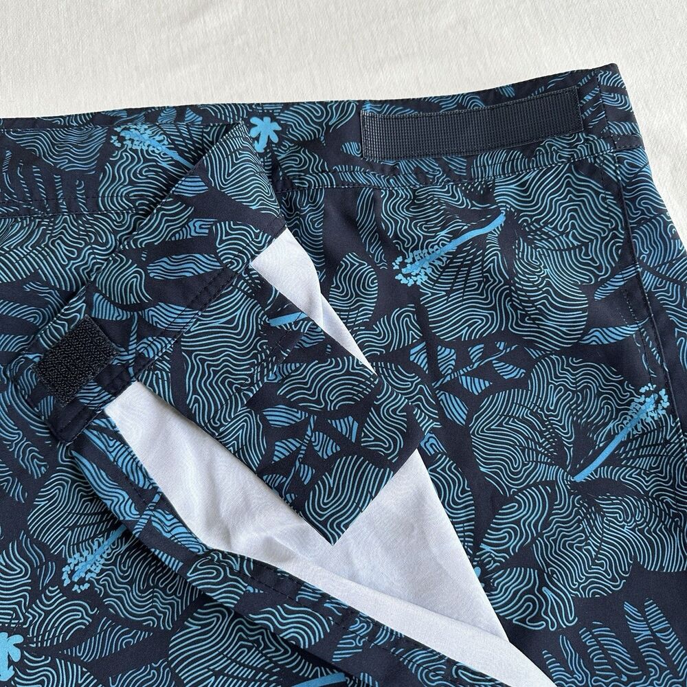 Rip Skirt Hawaii Maui Moonlight Floral Print  Length 1  Size XXL Blue Black - Picture 5 of 7